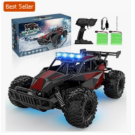 Kids Electric Vehicles - BLUEJAY Remote Control Car, 2.4GHz High Speed 33KM/H RC Cars Toys, 1:12 Monster RC Truck Off Road with LED Headlight
