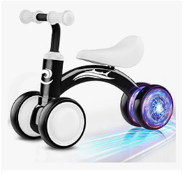 Baby Bicycles - Colorful Lighting Baby Balance Bike Toys for 1-2 Year Old Boy Gifts, 10-36 Month Toddler Balance Bike,