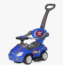 Pedal Vehicles - Best Choice Products Kids 3-in-1 Push and Pedal Car Toddler Ride On w/Handle, Horn, Music