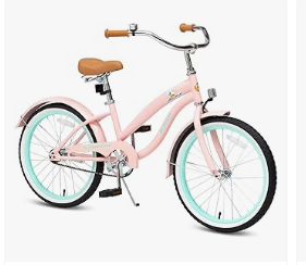 Kids Cruiser Bike - ACEGER Girls Beach Cruiser Bike for Kids 5-13 Years Old, 16" 18" 20" 24" Single Speed Kids Bicycle