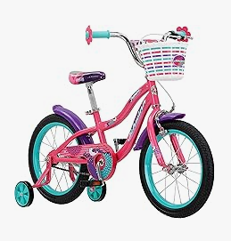 Schwinn Tricycle for Kids - Schwinn Jasmine Kids Bike with Training Wheels, 16-Inch Wheels, Boys and Girls Ages 3-5 Years