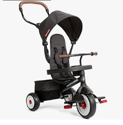 Best Kids Tricycles of Top Brands - Baby Bicycles or Kids Tricycles or Radio Flyer Premium Stroll 'N Trike, Black Baby Trike for Ages 1-5 Years