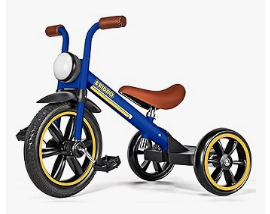 Best Kids Tricycles of Top Brands - Baby Bicycles or KRIDDO Kids 12 Inch Tricycle With Puncture Free Wheels, Front Light, Adjustable Seat