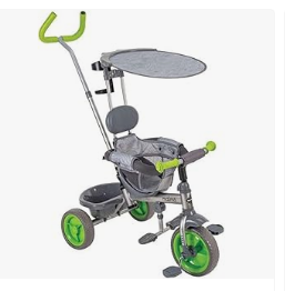 Best Kids Tricycles of Top Brands - Baby Bicycles or Kids Tricycles or Huffy Malmö 4-in-1 Toddler Push Bike Trike for Kids, Learning Tricycle for Toddlers, Adjustable Push Handle