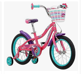 Best Kids Tricycles of Top Brands - Baby Bicycles or Kids Tricycles or Schwinn Jasmine Kids Bike with Training Wheels, 16-Inch Wheels, Boys and Girls Ages 3-5 Years Old