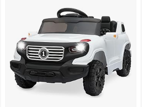Kids Electric Vehicles - Best Choice Products Kids 6V Ride On Truck w/Parent Remote Control, 3 Speeds, LED Lights, White