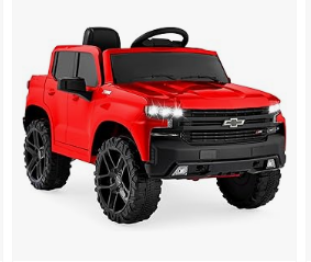 Kids Electric Vehicles - Best Choice Products 12V Licensed Chevrolet Silverado Ride On Truck, Electric Car Toy w/Parent Remote Control