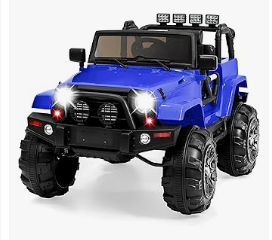 Kids Electric Vehicles - Best Choice Products Kids 12V Ride On Truck, Battery Powered Toy Car w/Spring Suspension, Remote Control, 3 Speeds, LED