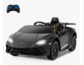 Kids Electric Vehicles - Licensed Lamborghini Huracan Ride on Car by INFANS, 12V Kids Electric Vehicle Battery Powered Toy with Remote Control