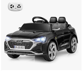 Kids Electric Vehicles - Licensed Audi SQ8 Ride on Car by INFANS, Battery Powered Electric Vehicle for with Remote Control, Adjustable Music, LED Lights
