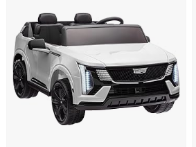 Kids Electric Vehicles - 2-Seater Ride on Truck, 12V Cadillac Escalade IQ 2025 Licensed Kids Electric Car with 10AH Big Battery, Parent Remote control