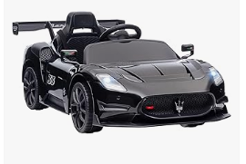 Kids Electric Vehicles - Maserati GT2 Licensed Ride on Car, 12V Battery Powered Electric Car for Kids with Spring Suspension