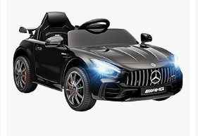 Kids Electric Vehicles - Mercedes-Benz AMG GTR Licensed 12V Kids Ride on Car, Battery Powered Electric Car for Toddlers with Remote Control
