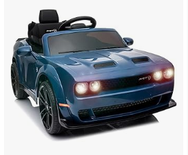 Kids Electric Vehicles - GAOMON Kids Electric Car 12V Licensed Dodge Challenger Ride On Toy Baby Car Electric Vehicles Battery Powered with Remote