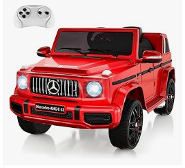 Kids Electric Vehicles - GAOMON 12V Kids Ride on Car, Licensed Mercedes Benz G63 Electric Car w/Remote Control, Music, Spring Suspension, LED Light