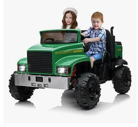 Kids Electric Vehicles - GAOMON Ride On Car for Kids Baby Car with Remote Control Electric UTV Vehicles with Dump Bed, 24V 4WD Power Ride on 4x200W