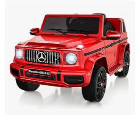 Kids Electric Vehicles - GAOMON 12V Kids Ride on Car, Licensed Mercedes Benz G63 Electric Car w/Remote Control, Music, Spring Suspension, LED Light