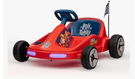 Kids Electric Vehicles - Paw Patrol Chase 6V Electric Go Kart for Kids, Electric Ride-On Toy with Lights, MP3 Jack, Remote Control, Seat Belt