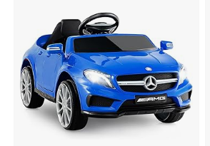 Kids Electric Vehicles - Kids 12V Electric Ride On Car, Licensed Mercedes Benz GLA45 Vehicle for Toddler with Control Remote