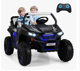Kids Electric Vehicles - Olakids 2 Seater Ride on Car for Kids, 12V UTV Kids' Electric Vehicles with Remote Control, Spring Suspension, Soft Start