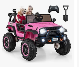 Kids Electric Vehicles - Olakids 24V Ride On Car, 2WD/4WD Switchable 2 Seater Kids' Electric Vehicle Jeep Truck with 20" Wide Seat, 4X550W Power Wheels
