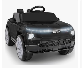 Kids Electric Vehicles - ELEMARA 12V Licensed Chevrolet Silverado Ride on Truck, Off-Road Electric Vehicles w/Parent Remote Control