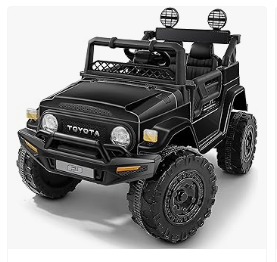 Kids Electric Vehicles - ELEMARA 12V 7AH Ride on Car fo Kids, Toyota FJ40 Car with Remote, 4.0 MPH Ride on Truck, 2WD Electric Off-Road UTV Vehicle