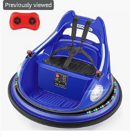 Kids Electric Vehicles - ELEMARA Ride on Bumper Car for Toddlers,1.9MPH Max,12V Battery Car for Kids W/Parent Remote,2-Speed