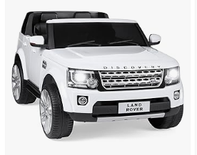 Kids Electric Vehicles - Best Choice Products 12V 3.7 MPH 2-Seater Licensed Land Rover Ride On Car Toy w/Parent Remote Control, MP3 Player