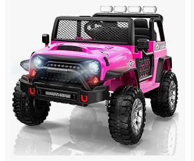 Kids Electric Vehicles - L8 Ride On Car, 12V Kids Electric Car w/Remote Control, 2 Seater, Spring Suspension, Bluetooth Speaker, Multi Music Modes