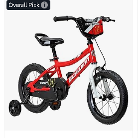 Baby Bicycles - Schwinn Koen & Elm BMX Style Toddler and Kids Bike, For Girls and Boys, 12-18-Inch Wheels, Training Wheels Included, Basket