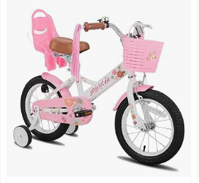 Baby Bicycles - JOYSTAR Little Daisy Kids Bike for Girls Boys Ages 2-7 Years, 12 14 16 Inch Girls Bikes with Doll Bike Seat & Streamers, Boys Bike with