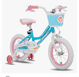 Baby Bicycles - JOYSTAR Angel Girls Bike for Toddlers and Kids Ages 2-13 Years Old, 12 14 16 18 20 Inch Kids Bike with Training Wheels & Basket