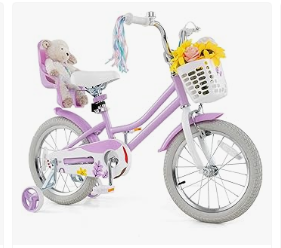 Baby Bicycles - BABY JOY Kids Bike, 12 14 16 18 Inch Children Bicycle w/Detachable Training Wheels, Storage Basket