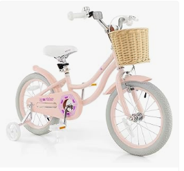 Baby Bicycles - BABY JOY Kids Bike, 14 16 18 Inch Retro Kids Bicycles for 3-8 Years Old Children with Training Wheels
