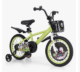 Baby Bicycles - BABY JOY Rabbit Pilot Sporty Kids Bike, 12 14 16 18 Inch Child Bike for 3-8 Years Old with Adjustable Height