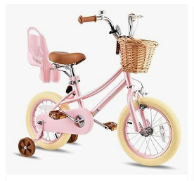 Baby Bicycles - RULLY 12" Donna Bike for Age 2 3 Year Old Toddlers and Girls,12" Kids Bike with Training Wheels & Basket