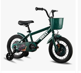 Baby Bicycles - RULLY Dinosaur Kids Bike for Ages 2-7 Years Old Boys, 12 14 16 Inch BMX Style Kid's Bikes with Training Wheels