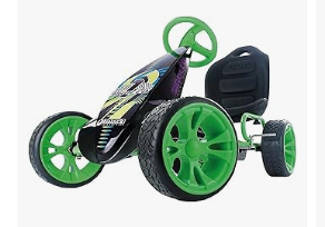 Pedal Vehicles - Hauck Sirocco Go-Kart Kids Pedal Racing Cart w/ Low Profile Rubber Wheels & Ergonomic Seat