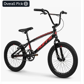 Kids Cruiser Bike - Huffy 20 Inch BMX Bikes for Kids, Multiple Color Options and Designs Available, Ideal for Ages 5+ Years Old, Adjustable Seat
