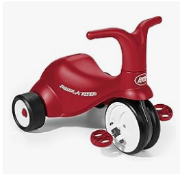 Radio Flyer Tricycle - Radio Flyer Scoot 2 Pedal Ride on Bike, Ride On Toy for Ages 1-3