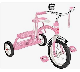 Radio Flyer Tricycle - Radio Flyer Classic Pink Dual Deck Tricycle
