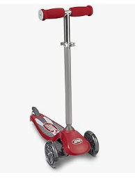 Radio Flyer Tricycle - Radio Flyer Lean 'N Glide Scooter with Light Up Wheels Vehicle (549X), Red