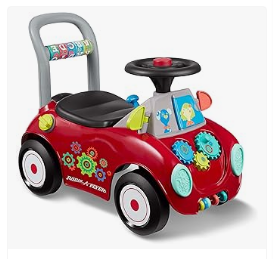 Radio Flyer Tricycle - Radio Flyer Busy Buggy, Sit to Stand Toddler Ride On Toy, Ages 1-3, Red Kids Ride On Toy, Large
