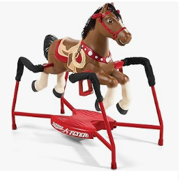 Radio Flyer Tricycle - Radio Flyer Blaze Interactive Riding Horse, Brown Ride On Toy