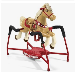 Radio Flyer Tricycle - Radio Flyer Champion Interactive Horse Ride On Toy for Kids, Tan, Toddler Ride On Toy for Ages 2-6 Years, Large