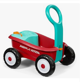 Radio Flyer Tricycle - Radio Flyer Bubble Buddy Walker Wagon, Bubble Machine for Kids, Red