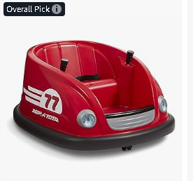 Radio Flyer Tricycle - Radio Flyer6V Battery Powered Bumper Car, Electric Ride On with Remote, Toddler Ride On Toy for Ages 1.5+ Years