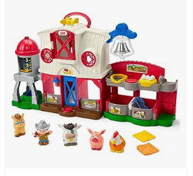 Fisher-Price Tricycle - Fisher-Price Little People Toddler Learning Toy Caring for Animals Farm Interactive Playset with Smart Stages for Ages 1+ Years