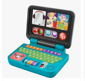 Fisher-Price Tricycle - Fisher-Price Baby & Toddler Toy Laugh & Learn Let’s Connect Laptop Pretend Computer with Smart Stages for Infants Ages 6+